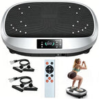 Placa de vibración inteligente con control remoto, 120 niveles de masaje electromagnético, motor silencioso, ejercicio para la pérdida de peso de todo el cuerpo, capacidad de carga máxima de 120 kg, adecuada para fitness en casa, sin batería
