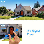 Cámara de Seguridad Exterior con Energía Solar, Tarjeta SIM y 4G LTE - Lente Dual HD 8MP, Zoom 10x, Detección de Movimiento/Humanos, Comunicación Bidireccional, Visión Nocturna a Color, para Vigilancia en el Hogar (No)