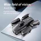 El dron K611 MAX cuenta con baterías duales y cámaras duales, posicionamiento de flujo óptico, despegue con un clic, hover automático, resistencia al viento fuerte y evitación inteligente de obstáculos, lo que lo hace diseñado específicamente para la foto