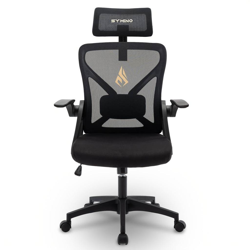Silla de Oficina Ergonómica, Silla de Escritorio para el Hogar, Silla de Malla de Respaldo Alto con Profundidad de Asiento Ajustable, Silla de Computadora con Soporte Lumbar
