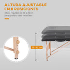 Camilla de masaje plegable 87 cm plegable | Fisioterapia estética masaje y uso profesional