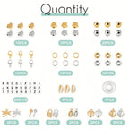 Cuentas de colores de 3 mm, juego de 48 cuentas de colores, 2 cajas, incluidas cuentas con letras, cuentas para ensartar, cuentas para manualidades de bricolaje