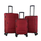 Maleta de viaje de tela de 3 piezas con asa telescópica, ligera y con ruedas, ideal para viajes, mudanzas y acampadas. Equipaje familiar combinado, 20"/26"/30"