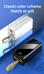Batería externa | Banco de Energía Portátil de Gran Capacidad 80000mAh, Carga Rápida PD30W, Cable de Datos Integrado/Pantalla LED de Energía
