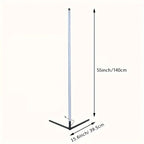 Lámpara de pie de esquina de 1/2 piezas, lámpara de pie LED de cambio de color, ajustable de 56 pulgadas (aprox. 142 cm) con sincronización de música, lámpara de esquina de iluminación ambiental moderna, con control remoto y por APP, modo creativo DIY y t