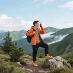 2 piezas de walkie talkies recargables, radios bidireccionales de largo alcance de 3-5 km con auriculares, radios bidireccionales de 16 canales walky talky UHF portátiles para adultos para senderismo, ciclismo, camping, alimentación por USB, regalo de San