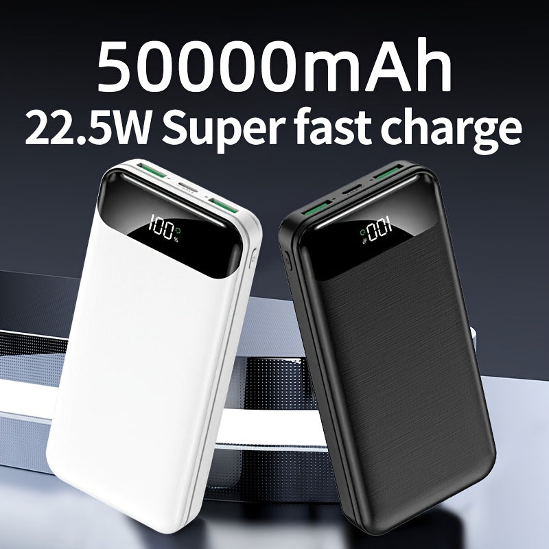 Power bank para carga durante viajes y uso diario | 50000mAh y Extraíble