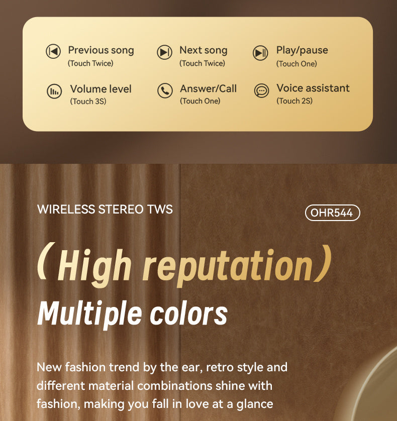 Auriculares Bluetooth | Acer Ohr Auriculares inalámbricos de 13.82 metros, calidad de sonido estéreo, auriculares con reducción de ruido en