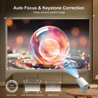 Proyector | Proyector Mini de Cine en Casa 2026, Sistema Android 11.0, Proyector 4K con WIFI 6 y BT 5.2, Decodificación 4K, Resolución Nativa