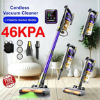 Laresar X11 Aspiradora Inalámbrica 550W/46Kpa para el hogar, Aspiradora de varilla anti-enredos de 60 minutos, Aspiradora recargable de doble mano ligera con aromaterapia para pelo de mascotas, alfombras y pisos, limpieza de primavera