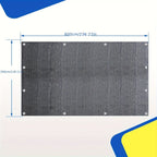 Colchoneta de Camping de Alta Calidad - Transpirable - Antideslizante - Gris Azulado - con 12 Agujeros, 13 Estacas y Bolsa de Transporte - 250/300/350/400/500/550/600Cm