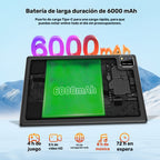 Tablet | Tablet Android 15 de 10 pulgadas, 12 (3+9) GB de RAM, 64 GB de ROM, Procesador Quad Core, Cámara de 2.0MP+8.0MP, 6000mAh, Múltiples