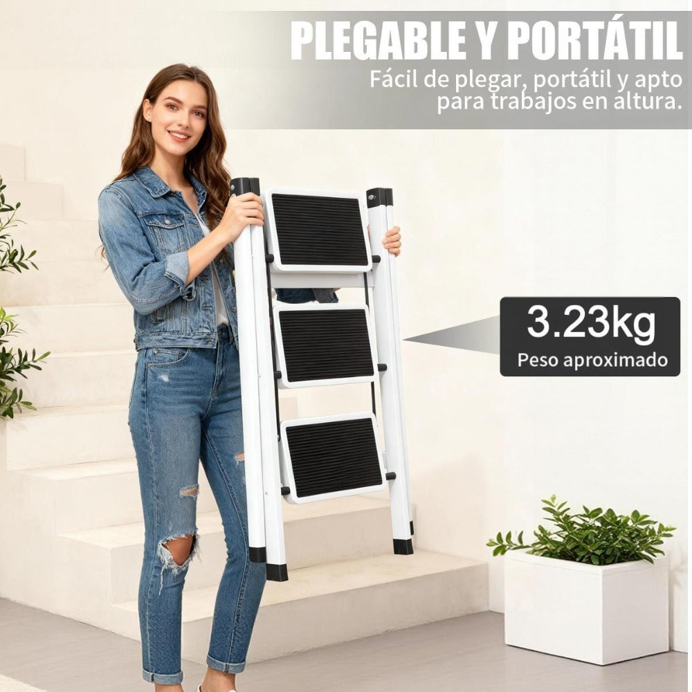 VORTEX Escalera plegable doméstica de acero aleado antideslizante