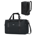 Bolso de mano de 32L aprobado para avión, para debajo del asiento, 45X36X20, equipaje de mano con compartimentos desmontables para artículos de tocador y zapatos, Weekender para hombres y mujeres (Opciones de color triple: Negro | Azul Marino | Rosa Champ