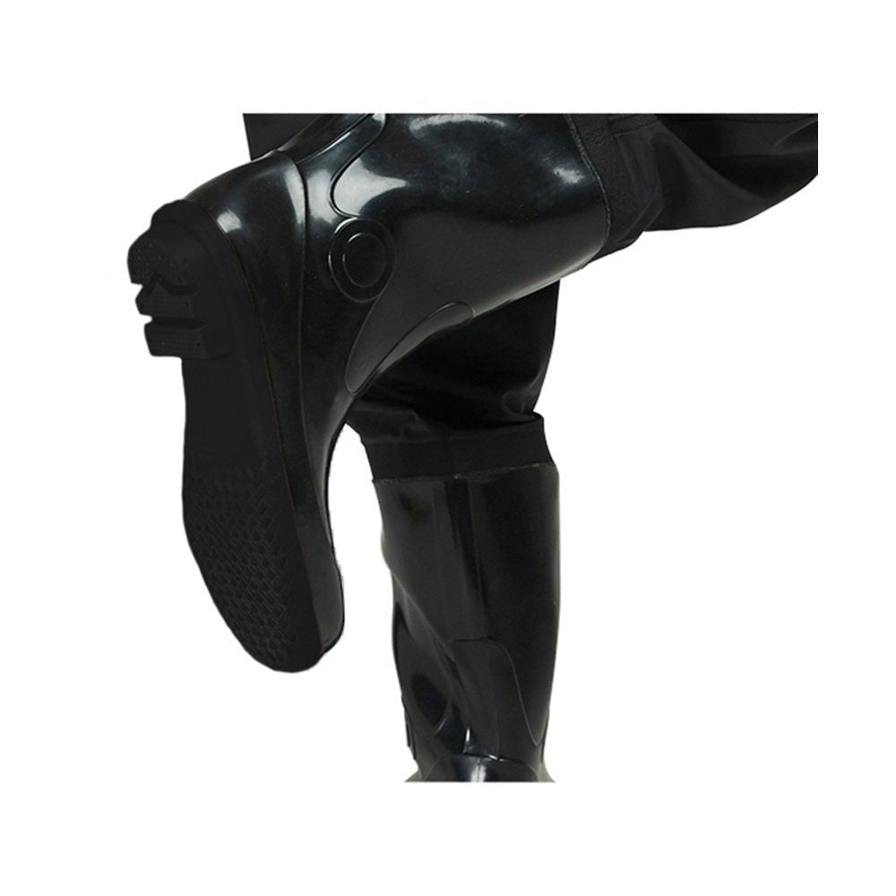 Botas de Vadeo Impermeables para Pesca, Botas de PVC Duraderas para Pesca y Trabajo en Agua, Vadeo con Correas Ajustables, Vadeo Protector con Suela Antideslizante, Alta Resistencia a Daños Mecánicos, Vadeo Profesional para Pesca y Nadar, Botas Cómodas pa