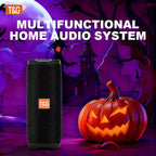 Altavoz Bluetooth | Altavoz sin varillas T&G TG365 con luz LED, altavoz sin varillas portátil, IPX4, micrófono incorporado, compatible con cable