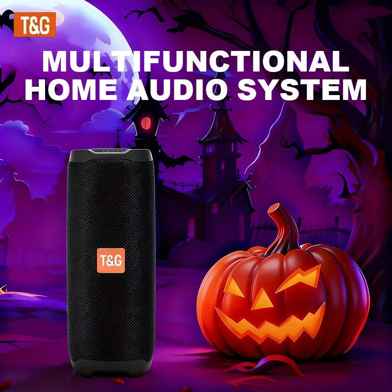 Altavoz Bluetooth | Altavoz sin varillas T&G TG365 con luz LED, altavoz sin varillas portátil, IPX4, micrófono incorporado, compatible con cable
