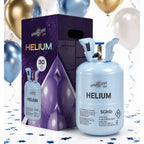 Botella Grande de Helio Gas Helio para 50 Globos - Cilindro Desechable Capacidad 0.40M3 - Ideal para Halloween, Navidad, Bodas, Cumpleaños, Fiestas - Haz que Tus Globos Floten con SPARKLERS CLUB