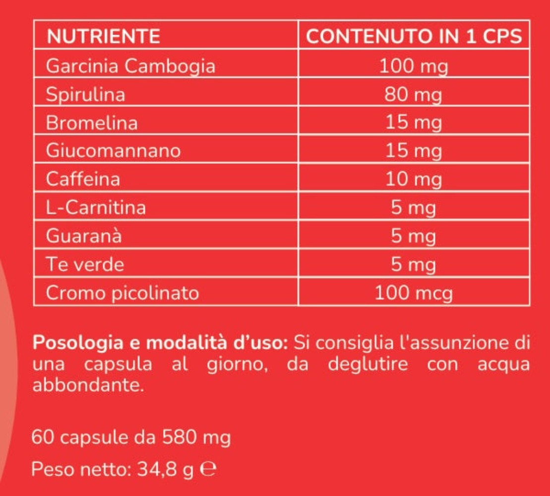 Integrador Natural para Hombre y Mujer 60 Cápsulas Hecho en Italia - Envío Rápido desde Almacén Local