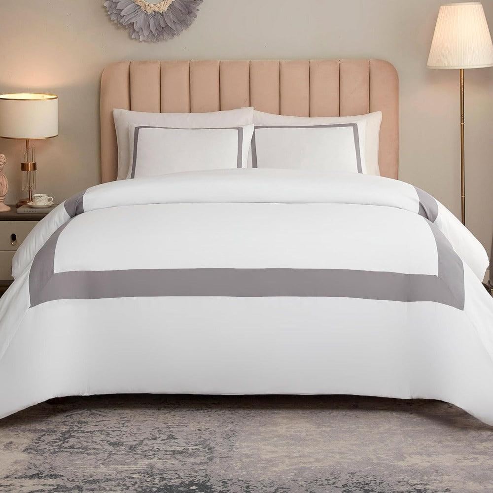 Juego de Funda Nórdica - Conjuntos de Edredón de Microfibra Suave y Lujosa con Fundas de Almohada - Cubierta para Edredón de Calidad Hotelera Sin Planchar