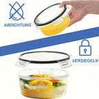 Juego de 48 recipientes para guardar alimentos, loncheras, fiambreras con tapa fácil de cerrar (24 tapas y 24 recipientes) - Contenedor de plástico sellado para uso en salas de alimentos, viajes, equipo para exteriores, para la escuela, organización de la
