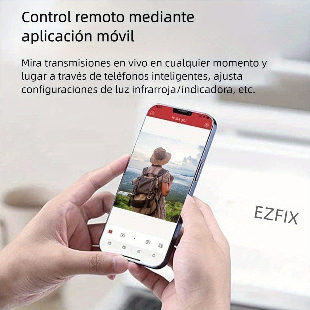 Memoria opcional de 16GB/32GB/64GB, cámara WIFI HD 1080, modo DIY, compatible con control remoto por aplicación de móvil, grabación y vídeo, portátil, fácil de usar, compatible con tarjeta TF, grabación en bucle, modo AP, detección de movimiento, recordat
