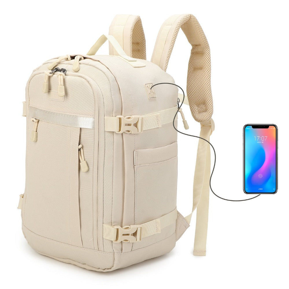 Mochila de cabina 40 x 20 x 25 cm (20 L) | Mochila ideal para viajes en avión | Mochila de cabina para hombre y mujer para el trabajo, viajes, senderismo y escuela