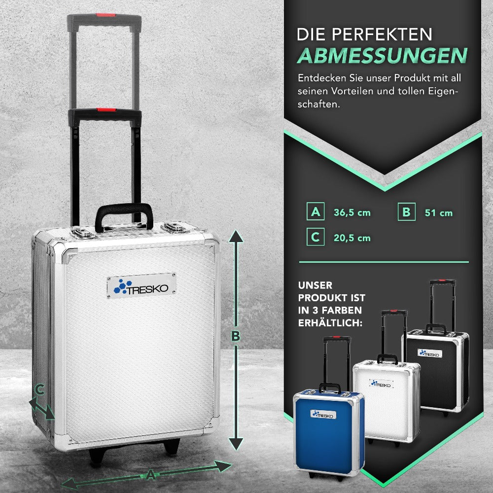 TRESKO® Juego de Herramientas Completo de 1400 piezas | Gabinete de Herramientas Lleno | Caja de Herramientas XXL | Bolsa de Herramientas con Herramientas | Carro de Herramientas | Acero al Cromo-Vanadio
