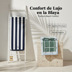 Toalla de playa grande de algodón 97% ALGODÓN 3% POLIÉSTER – XL 100x180cm Secado rápido, absorbente y ligera para piscina, playa y viajes. Diseños con estampado de rayas y tenis.