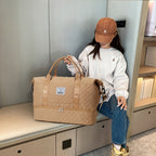 Juego de 2 bolsas de almacenamiento para equipaje, ligeras y plegables, expandibles, bolsa de viaje portátil para fin de semana y pernoctación, bolsa de fin de semana, bolsa de hospital, bolso tote para mujer para viajes de negocios, viajes, deportes, sen