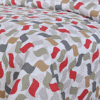 Colcha Bouti Microfibra Reversible Estampada – Colcha Verano y Entretiempo Ligera y Transpirable, Acolchado Pinsónico para Todas las Estaciones, Sin Fundas de Almohada