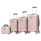 Conjunto de Maletas de Viaje Elegantes: Carcasa Ligera de Abs, Cerradura Numérica, 4 Ruedas Giratorias 360, Asa Telescpica de Aluminio Alloy Juego de Maletas Set Trolley Maleta Cabina ( 8002 NEW)