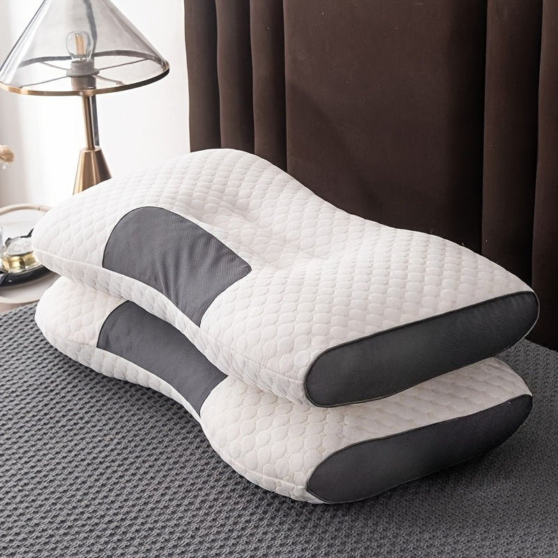 Paquete de 2 almohadas de cama, almohada delgada y suave, relleno de almohada multiusos, transpirable y que absorbe la humedad para dormir, suave y duradera, almohadas cómodas para dormitorio y sala de estar, apta para uso en todas las estaciones