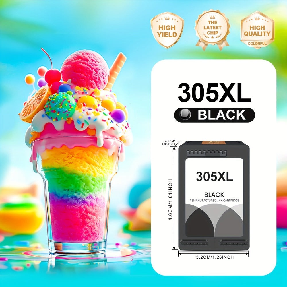 Cartuchos de tinta de recambio remanufacturados 305XL 305 de color para HP Deskjet 6000 6055 6400 6458 6458e 6455e