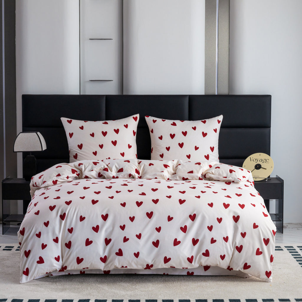¡Un conjunto de ropa de cama elegante en un color moderno que cambiará tu dormitorio! El conjunto incluye: 1 funda de edredón + 2 fundas de almohada (sin relleno). La tela suave y transpirable proporcionará comodidad durante todo el año - ¡perfecto para c