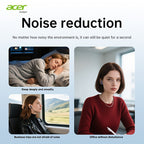 Auriculares Bluetooth | Auriculares inalámbricos Acer OHR548 con cancelación de ruido de mar profundo de 52 dB, diseño intrauditivo, tecnología
