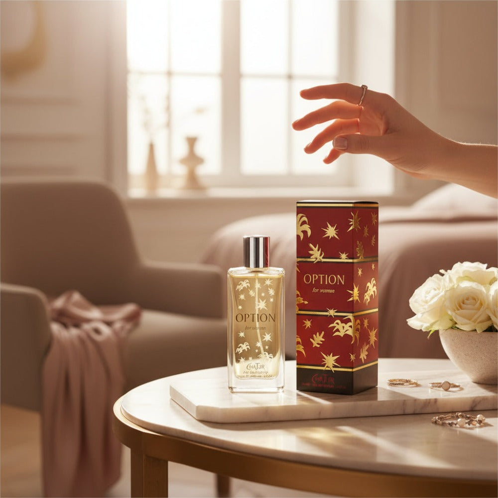 Everlyx - Perfume Option para mujer by Chatler Eau de Parfum 100ml aroma dulce y floral con toque cálido fragancia femenina intensa y elegante
