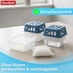 FLOORDIREKT Paquete de Recambios para Deshumidificador de Aire Habo en Paquete de 12 - Bolsas de Recambio de 400g para Deshumidificadores de Habitaciones - para Sótano, Baño y Espacios de Vida - Paquete de Recambios Generoso - Control Efectivo de la Humed