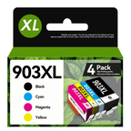 Cartucho de tinta | 4 Pack 903XL Multipack de cartuchos de impresora compatibles con HP 903XL HP 903 para HP Officejet Pro 6970 6960 para