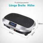 Placa de vibración inteligente con control remoto, 120 niveles de masaje electromagnético, motor silencioso, ejercicio para la pérdida de peso de todo el cuerpo, capacidad de carga máxima de 120 kg, adecuada para fitness en casa, sin batería