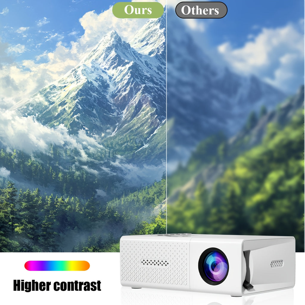 Proyector | Proyector portátil, compatible con 1080P, conexión USB, control remoto - Compatible con smartphones, tabletas, portátiles, TV Sticks