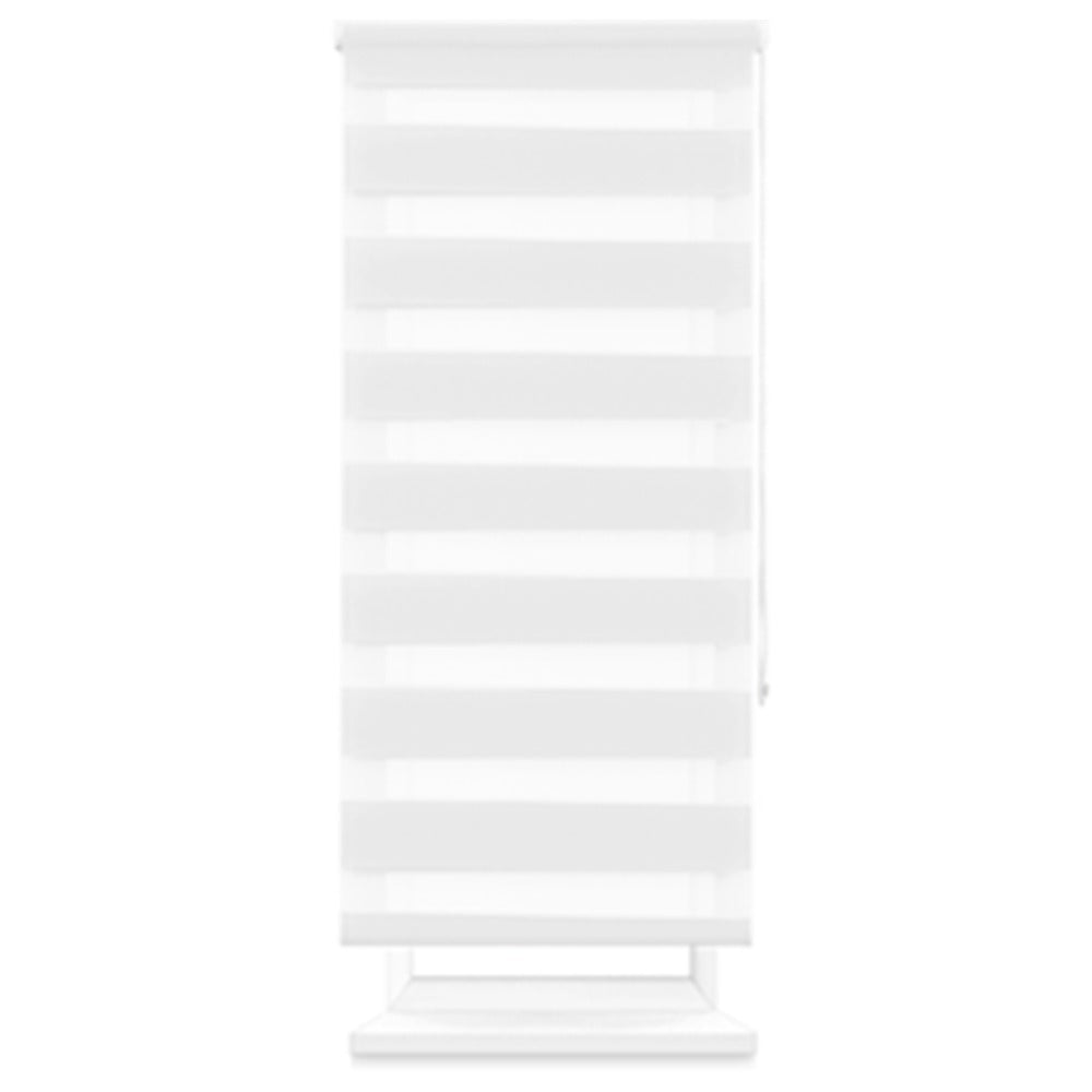 Estor enrollable de día y noche de doble capa, sin taladro, fácil instalación, resistente y duradero