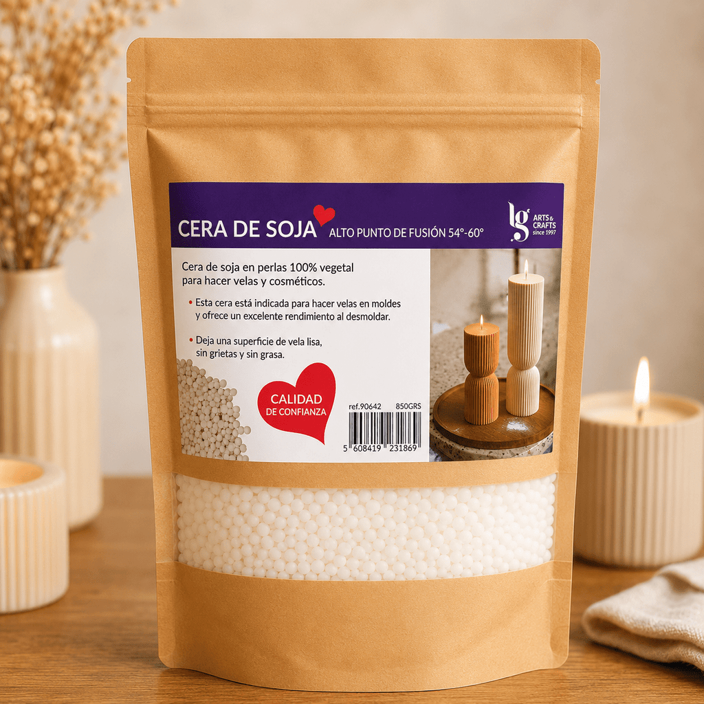 Perlas de cera de soja 100 % vegetal para velas, alto punto de fusión 54-60 °C, calidad profesional, ideal para velas moldeadas, fácil desmolde, acabado liso sin grietas, material de manualidades prémium para hacer velas aromáticas y decorativas, textura