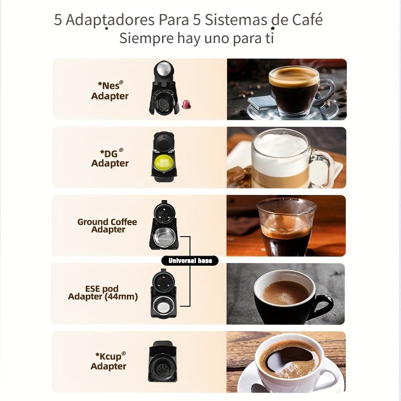 Cafeteras de cápsulas | Cafetera HiBREW 5 en 1 para cápsulas múltiples, café caliente/frío, DG Cappuccino Nes, para cápsulas pequeñas ESE Pod y