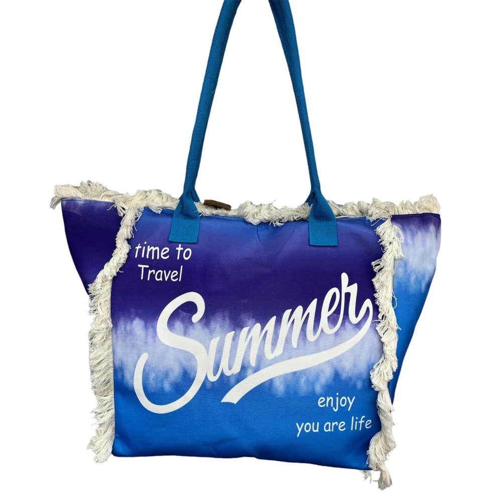MEJORADA Bolso de Playa o piscina Grande - Diseño Verano, Ligera y Espaciosa (55x35x20 cm), TOTE BAG, Disponible en 6 Colores, Ideal para Viajes y Vacaciones