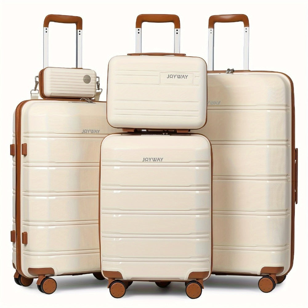 Juego de equipaje de viaje Joyway, 20 pulgadas, 24 pulgadas, 28 pulgadas, juego de equipaje de mano, con ruedas giratorias, bolsa de viaje y neceser