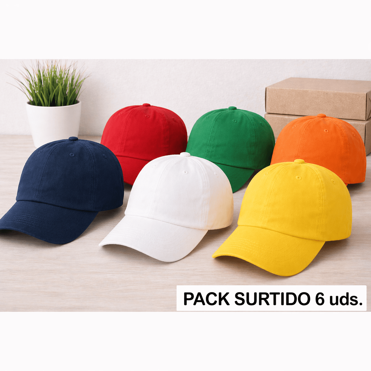 PACK DE 6 GORRAS