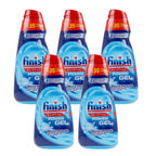 Gel Limpiador y Detergente para Lavavajillas Finish All in 1 Max Power - Pack de 3/4/5 (700 ml c/u, 105 lavados/140 lavados/175 lavados) - Eficiencia en Cada Lavado - Envase Puede Variar