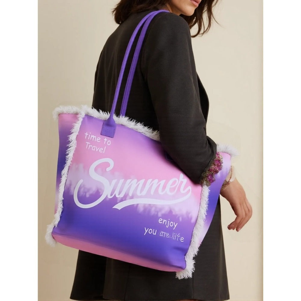 MEJORADA Bolso de Playa o piscina Grande - Diseño Verano, Ligera y Espaciosa (55x35x20 cm), TOTE BAG, Disponible en 6 Colores, Ideal para Viajes y Vacaciones