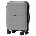 Maleta de Cabina de 20", Dura, Aproximadamente 55 X 40 X 20 Cm / Color Gris / Equipaje de Mano RESISTENTE AL DAÑO, Toma de Mano Telescópica / 4 Ruedas Dobles de 360° / Cerradura con Código / Asas Laterales y Superiores HAWFINCH
